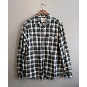 American Living Mens XL Green Plaid Shirt Button Up Casual Lightweight RL Style